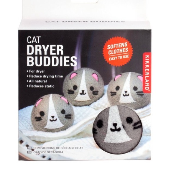 Kikkerland Other - NIB! NIB! Cat Dryer Buddies: Kikkerland Unscented Reusable Dryer Balls/ Box Of 4